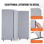 2FT Room Divider, 3 Panels PET Polyester Soundproof Room Screen, Folding Privacy Divider Portable Partition Divider for Room Sep