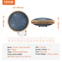 Steel Tongue Drum, 14 in & 15 Notes, Rain Drum for Outside Garden, C Major Key, Tank Drum with 2 Mallets & Carry Bag, Hand Pan D