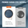 Steel Tongue Drum, 14 in & 15 Notes, Rain Drum for Outside Garden, D Major Key, Tank Drum with 2 Mallets & Carry Bag, Hand Pan D