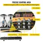 Commercial Slushy Machine, 15Lx3 Triple Tank Frozen Drink Machine, 180 Cups Stainless Steel Margarita Smoothie Frozen Drink Make