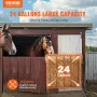 Husdyr Hay Feeder 2 pakker 24 gallon vægmonteret gedehøstativ