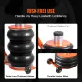 Air Jack, 5 Ton/11000 lbs, 4-10 S Pneumatic Lifting Jack with Heightened Column & Adjustable Handle, Easy-to-Lift & Space-Saving
