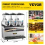 Commercial Slushy Machine, 15Lx3 Triple Tank Frozen Drink Machine, 180 Cups Stainless Steel Margarita Smoothie Frozen Drink Make
