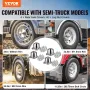 Rear Axle Wheel Covers, Spiked Axle Cover for Semi Truck, ABS Electroplate Rust-Resistant Lug Nut Covers, Universal Fit, Install