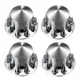 Rear Axle Wheel Covers, Spiked Axle Cover for Semi Truck, ABS Electroplate Rust-Resistant Lug Nut Covers, Universal Fit, Install