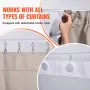 Ceiling Curtain Track Set, 9.9 FT/3 Meter, Self Adhesive, No Drill Ceiling Track System for Curtains, Room Divider Curtain Track