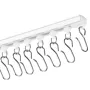 Ceiling Curtain Track Set, 9.9 FT/3 Meter, Self Adhesive, No Drill Ceiling Track System for Curtains, Room Divider Curtain Track