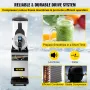 Commercial Slushy Machine, 15L Single Tank Frozen Drink Machine, 60 Cups Stainless Steel Margarita Smoothie Frozen Drink Maker, 