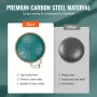 Steel Tongue Drum 35.6 cm 15 Notes Rain Drum for Outside C Major Green