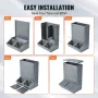 Hog Feeder 3.7 Bushel Metal Double Door Pig -feeder, der fodrer