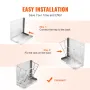 Goat Hay Feeder, 21 Gallons Large Capacity, 2 in 1 Hay and Grain Feeder, Wall Mounted Livestock Feeder with Feed Tray, Multiple 