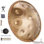 Handpan Drum 55.9 cm 12 Notes D Minor Hand Drum Instrument with Mallet