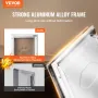 Pet Door, 16.65" x 27.44" Aluminum Frame with Lock and Flap System, Weatherproof Doggy Door, Easy to Install in Interior or Exte