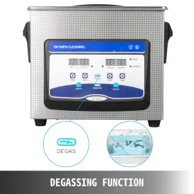 Ultrasonic Cleaner 3L Jewelry Cleaning Ultrasonic Machine Digital Ultrasonic Parts Cleaner Heater Timer Jewelry Cleaning Kit