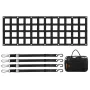 Tailgate Net, 60 in x 18 in, Heavy Duty Cargo Net for Truck Bed with 4 Adjustable Telescopic Straps, Extendable & Durable, Flexi