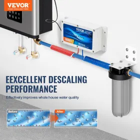 Elektronisk vand descaler system hele hus salt gratis descaler