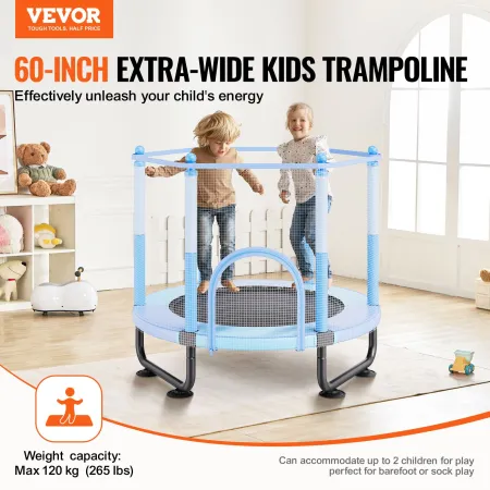 60 "Trampolin til børn Mini Toddler Trampoline med netto