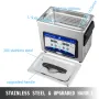 Ultrasonic Cleaner 3.2L Jewelry Cleaning Ultrasonic Machine Digital Ultrasonic Parts Cleaner Heater Timer Jewelry Cleaning Kit I