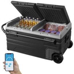 Portable Car Refrigerator Freezer Compressor 95 L Dual Zone for Car Home