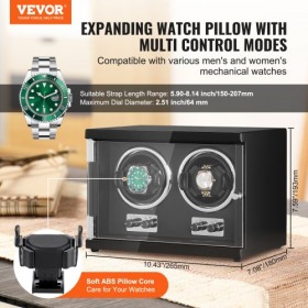 Watch Winder Dual Watch Winder for Automatic Watch with 2 Mabuchi Motors