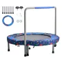 36" Kids Trampoline, 3FT Indoor Outdoor Trampoline, Foldable Mini Trampoline with Handle, Rebounder Trampoline for Toddlers, Bir