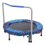 36" Kids Trampoline, 3FT Indoor Outdoor Trampoline, Foldable Mini Trampoline with Handle, Rebounder Trampoline for Toddlers, Bir