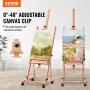 Studio H-Frame Easel har lærredskunst op til 48 "Beechwood