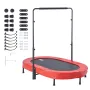 Kids Trampoline, 56x36 inch Indoor Outdoor Trampoline, Foldable Mini Trampoline with Handle, Rebounder Trampoline for Toddlers, 