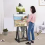 Studio H-Frame Easel har lærredskunst op til 77 "Beechwood
