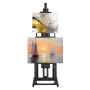 Studio H-Frame Easel, Holds Canvas Art up to 77", Beechwood Artists Easel for Painting with Bottom Tray, Double Canvas Position,