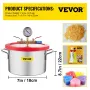 1,5 gallon vakuumkammer, vakuumafgasning kammerglas låg