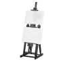 Studio H-Frame Easel, Holds Canvas Art up to 77", Beechwood Artists Easel for Painting with Bottom Tray, Double Canvas Position,