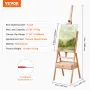 Studio H-Frame Easel har lærredskunst op til 36 "Beechwood