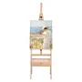Studio H-Frame Easel har lærredskunst op til 36 "Beechwood