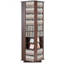 Spinning Media Tower 4-Sided Revolving Media Tower 1040 CDS espresso
