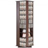 Spinning Media Tower 4-Sided Revolving Media Tower 1040 CDS espresso