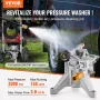 Trykskivepumpe 7/8 "Skaft lodret 3300 psi 3.0gpm med 5 dyser