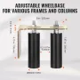 Sliding Gate Kit, 6” Rolling Gate Hardware Kit with L-Bracket, Universal Adjustable Sliding Gate Rollers, Heavy Duty Sliding Gat