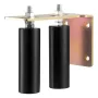 Sliding Gate Kit, 6” Rolling Gate Hardware Kit with L-Bracket, Universal Adjustable Sliding Gate Rollers, Heavy Duty Sliding Gat