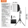 Softbox Lighting Kit 16 i x 16 i 3000-6500k justerbar til