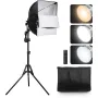 Softbox Lighting Kit 40x40 cm / 16x16 inch 3000-6500K Adjustable for Shooting