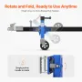 Trailer Jack with Wheel, 1600 lbs Heavy Duty Swivel Boat Trailer Jack PP Single Wheel, 10" Lift, Bolt-on Trailer Tongue Jack wit
