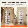 7 Tiers Rotating Shoe Rack Tower, 360°Spinning Shoe Display, Revolving Shoe Rack Storage Round Carousel, Lazy Susan Shoe Rack Or