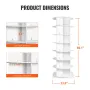 7 Tiers Rotating Shoe Rack Tower, 360°Spinning Shoe Display, Revolving Shoe Rack Storage Round Carousel, Lazy Susan Shoe Rack Or