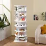 7-lags roterende sko rack tårn 360â ° spinning sko display med