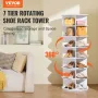7-lags roterende sko racktårn 360â ° Spinning sko Display