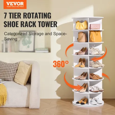 7-lags roterende sko racktårn 360â ° Spinning sko Display
