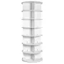 7 Tiers Rotating Shoe Rack Tower, 360°Spinning Shoe Display, Revolving Shoe Rack Storage Round Carousel, Lazy Susan Shoe Rack Or
