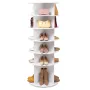 6 Tiers Rotating Shoe Rack Tower, 360°Spinning Shoe Display, Revolving Shoe Rack Storage Round Carousel, Lazy Susan Shoe Rack Or