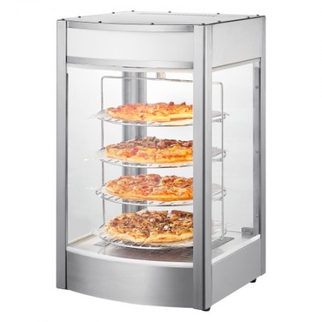 Mad varmere display til 14 "pizza, 4-lags kommerciel pizza varmere elektrisk
